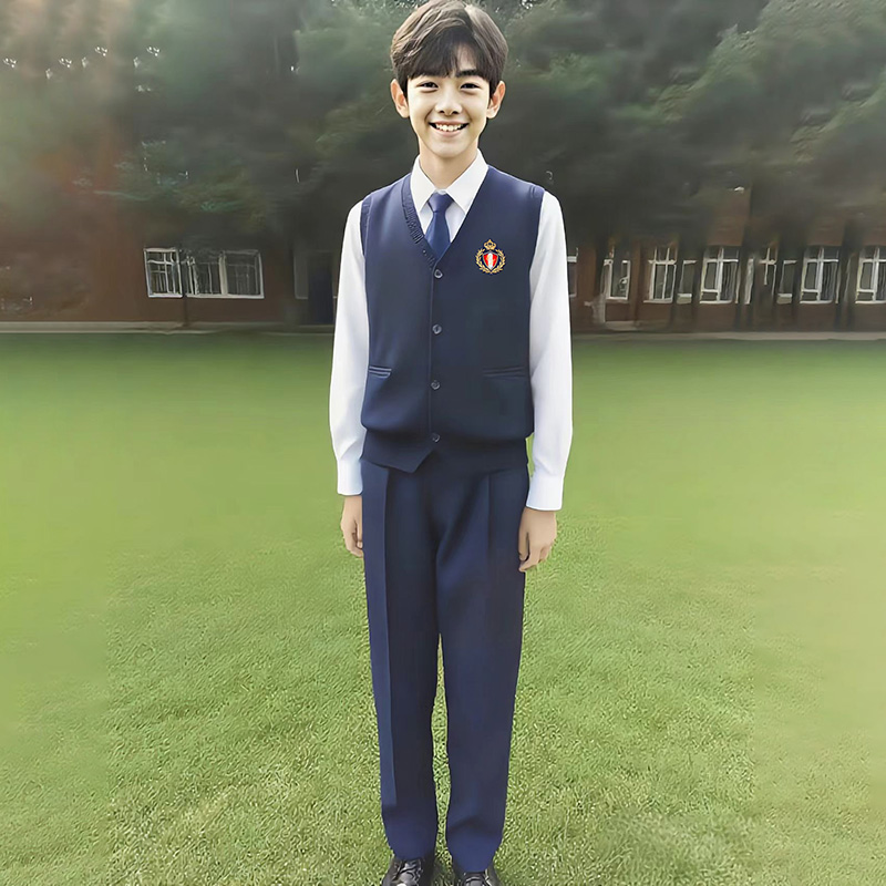 Customized Fashion British School Formal Suit Coat Uniform