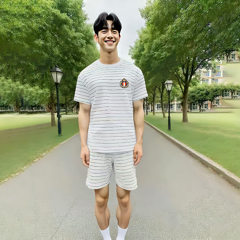 Summer casual school uniform men's and women's customized set manufacturer