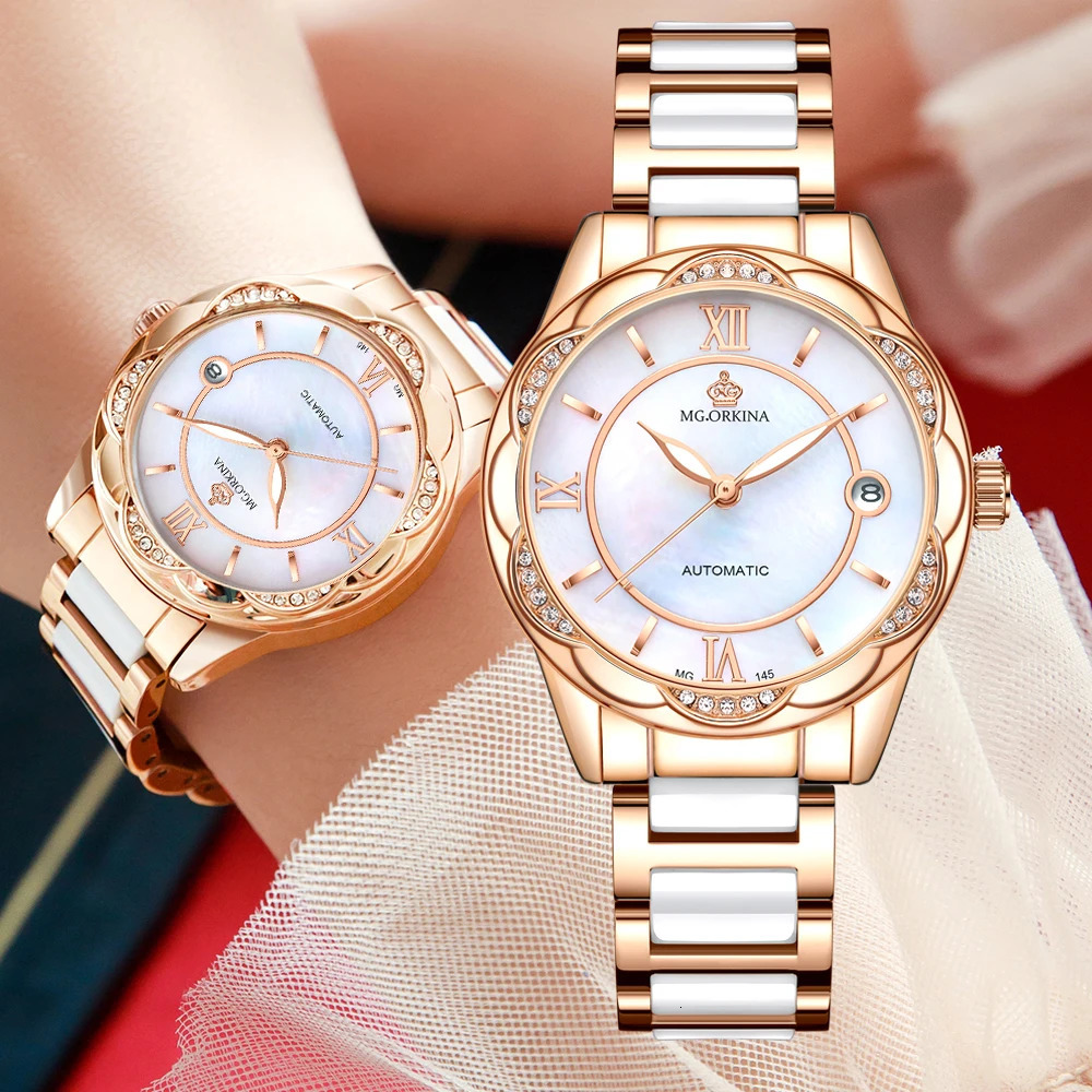 Montre Femme Reloj Mujer Womens Watches Day Date Calendar Mechanical Ladies Automatic Wristwatches Gift for Women 250807