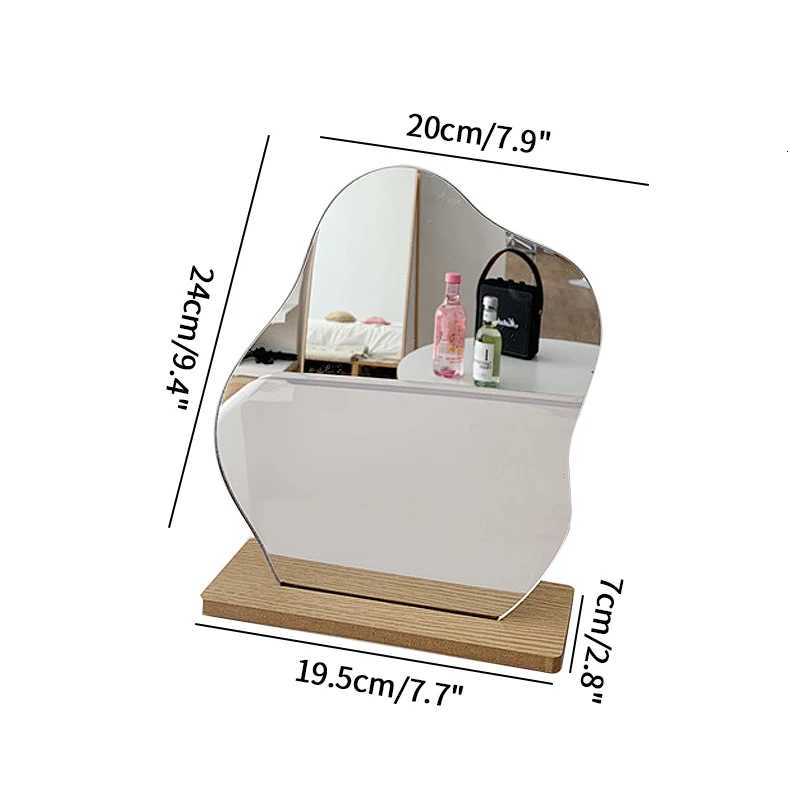 Acrylic DIY Irregular Mirror Desktop Makeup Mirrors Decorative Vanity Mirror Birthday Party Photography Prop Cosmetic Beauty Z250807