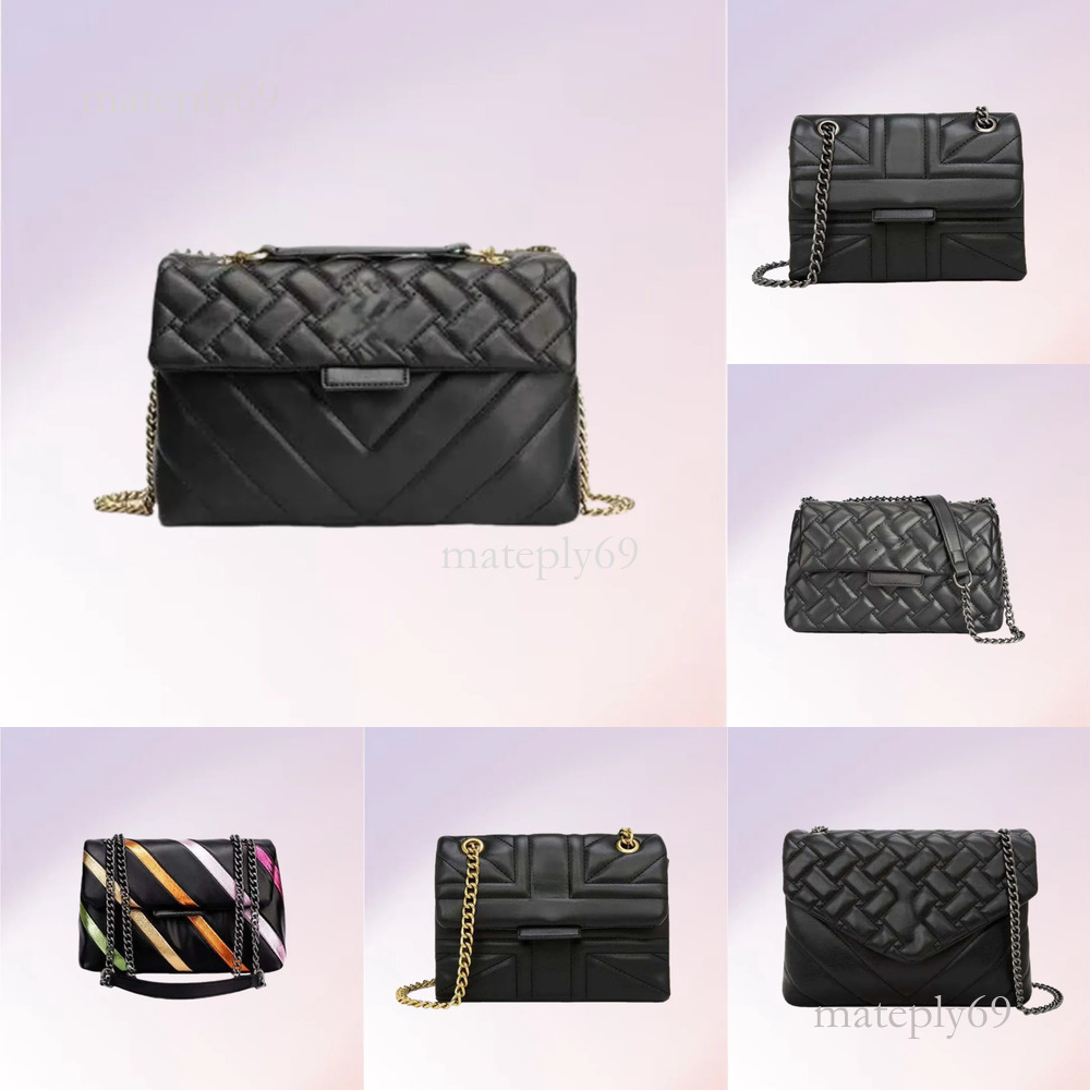 Women Bag London Kensington Bag Leather Handbags Chains Shoulder Eagle Head Cross Body Purse Fashion Circular Wallet Square Shoulder Kurtity Gegier Bag Ade