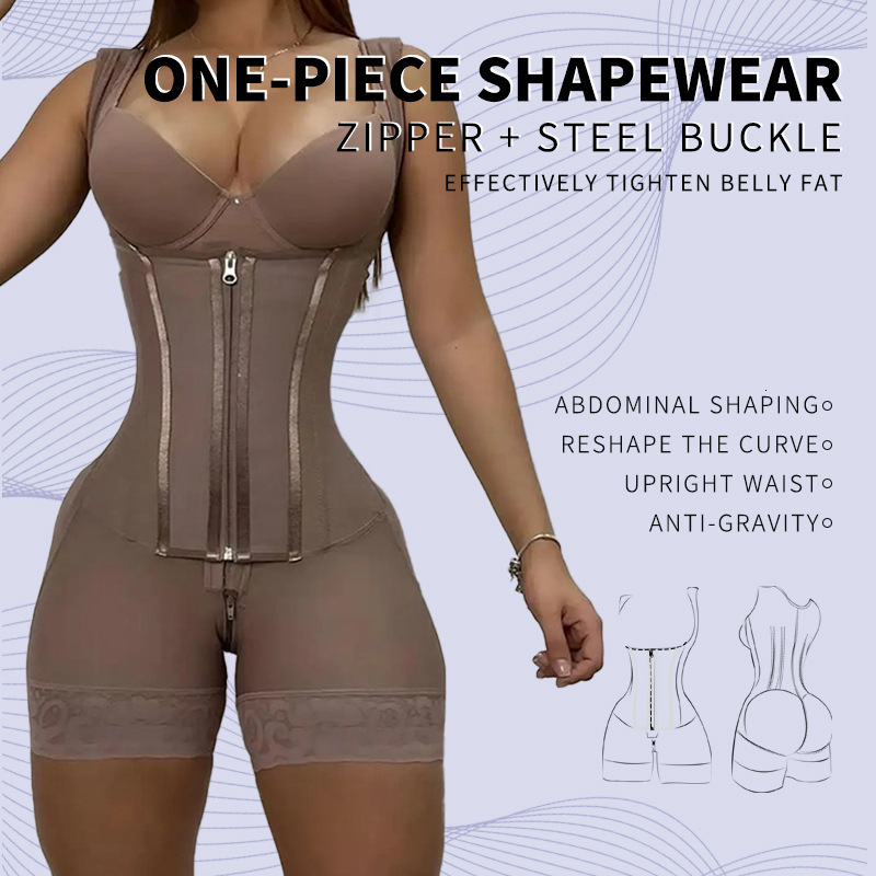 New Plus Size High Waist Tummy Control Hip Lift Wide Shoulder Strap Hourglass Waist Shaping Body Shaper241220