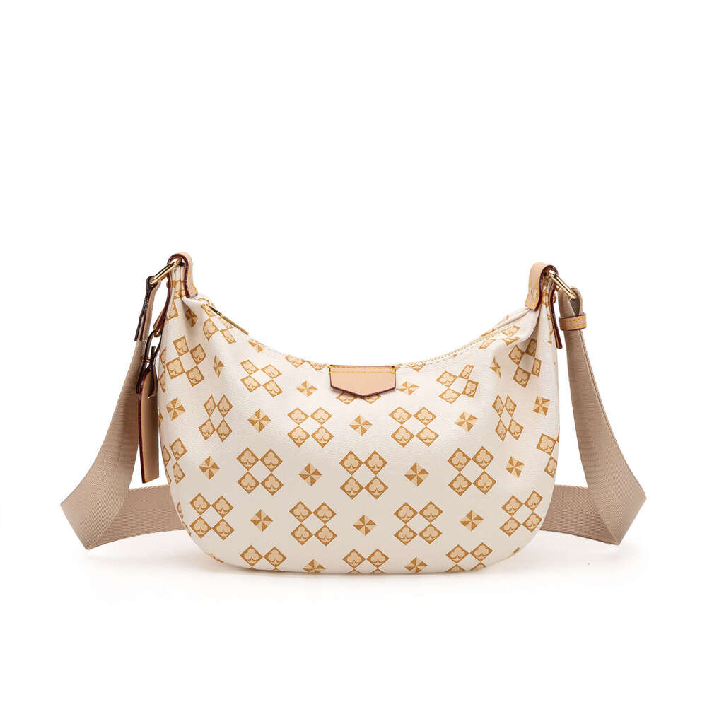 Lacel Urwebin designer women's bag new crescent shaped women's bag crossbody bag shoulder bag fashion trend printed women's bag gift