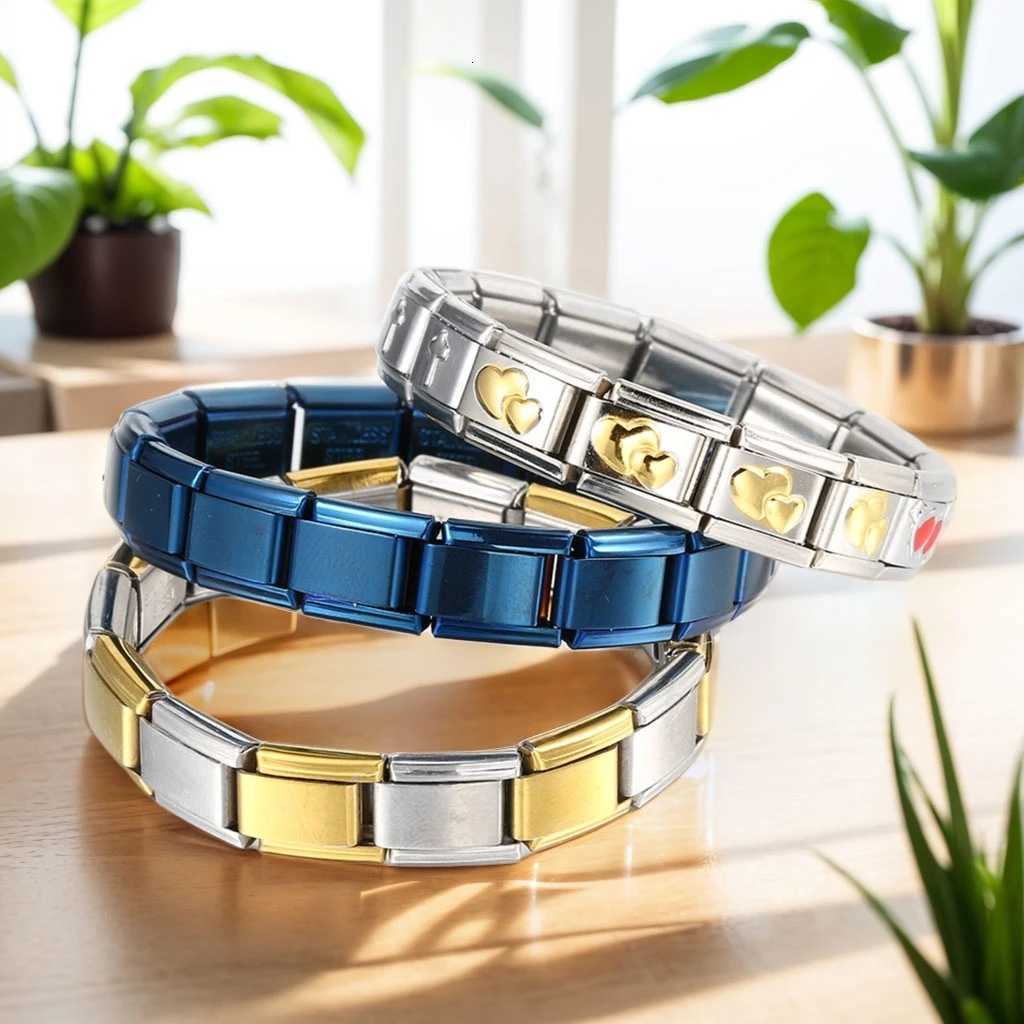 Italian Charm Bracelets DIY Basic Chain Stainless Steel Bangle Versatile Assembled Modules Ideal Gift 9mm Universal Dropshipping Z250807