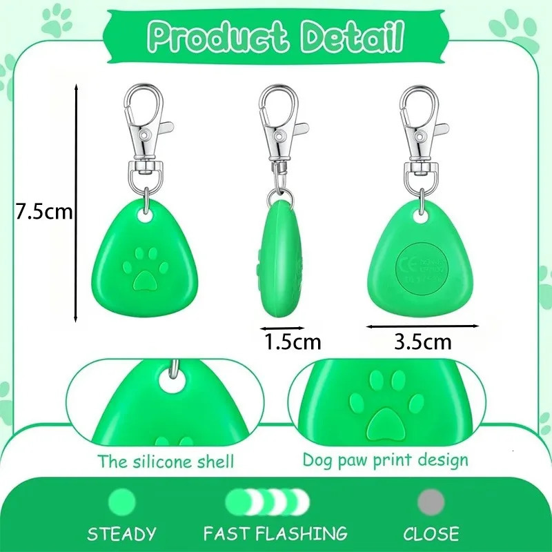 Led Pet Pendant Luminous Dog Tag Waterproof Dog Collar for Outdoor Walking Safety Walking A Dog At Night Anti Loss Light Outdoor 250805