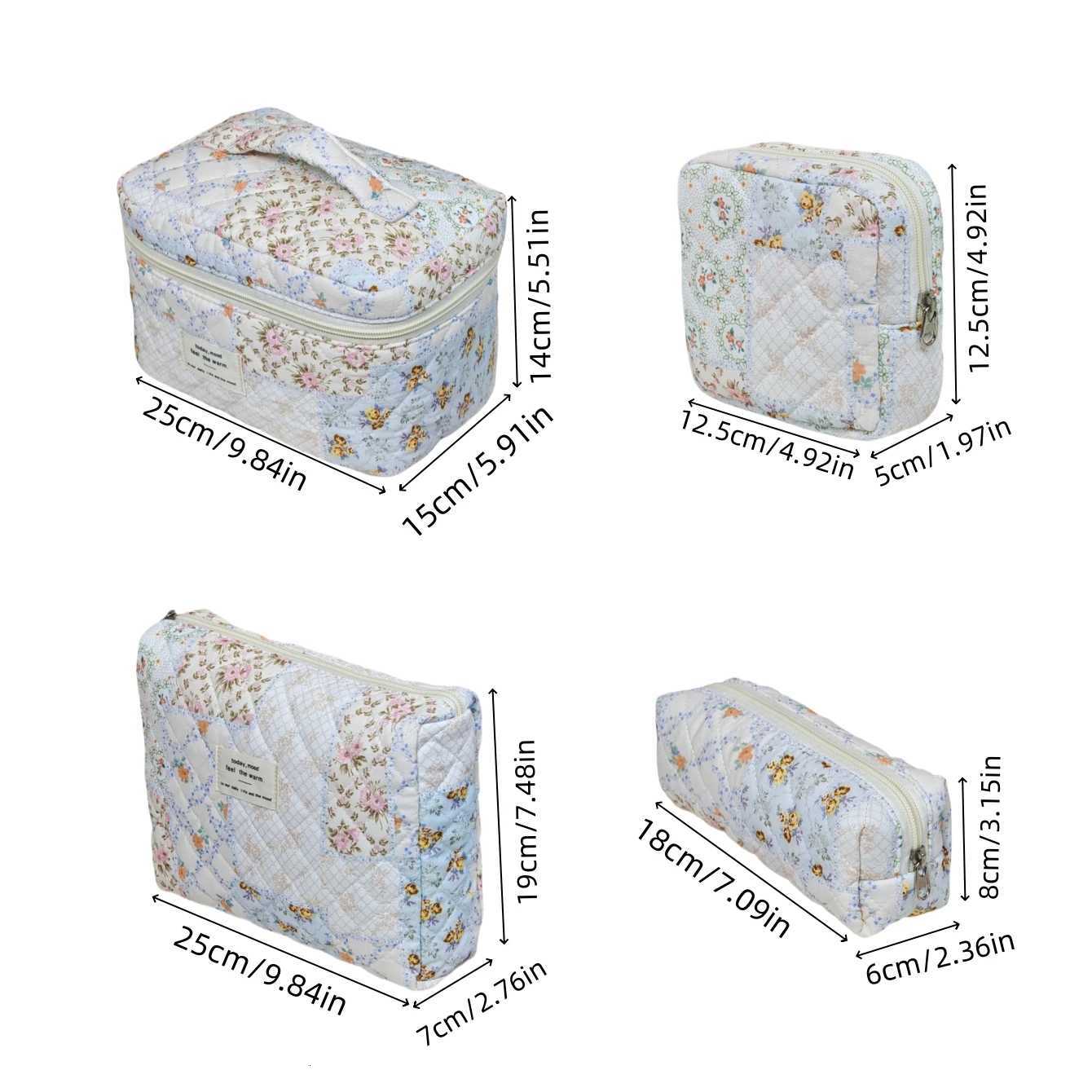 Exquisite floral pattern zipper design makeup bag for travel convenient for carrying daily essentials. Y250808