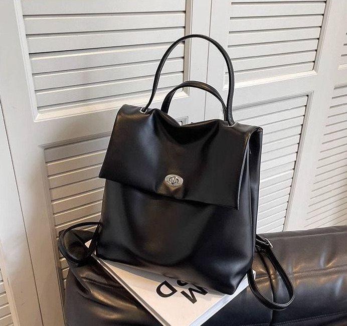 2025 Autumn New Women s Backpack New Wax Leather Women s trend Large Capacity Student Commuter Backpack Travel Backpack Autumn New Designer Backpack
