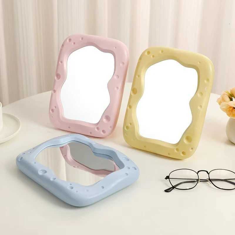 2025 Kawaii Cheese Makeup Mirrors for Women Room Decoration Cute Wall-mounted Mirror Japan Style Mini Portable Mirrors Wholesale Z250807