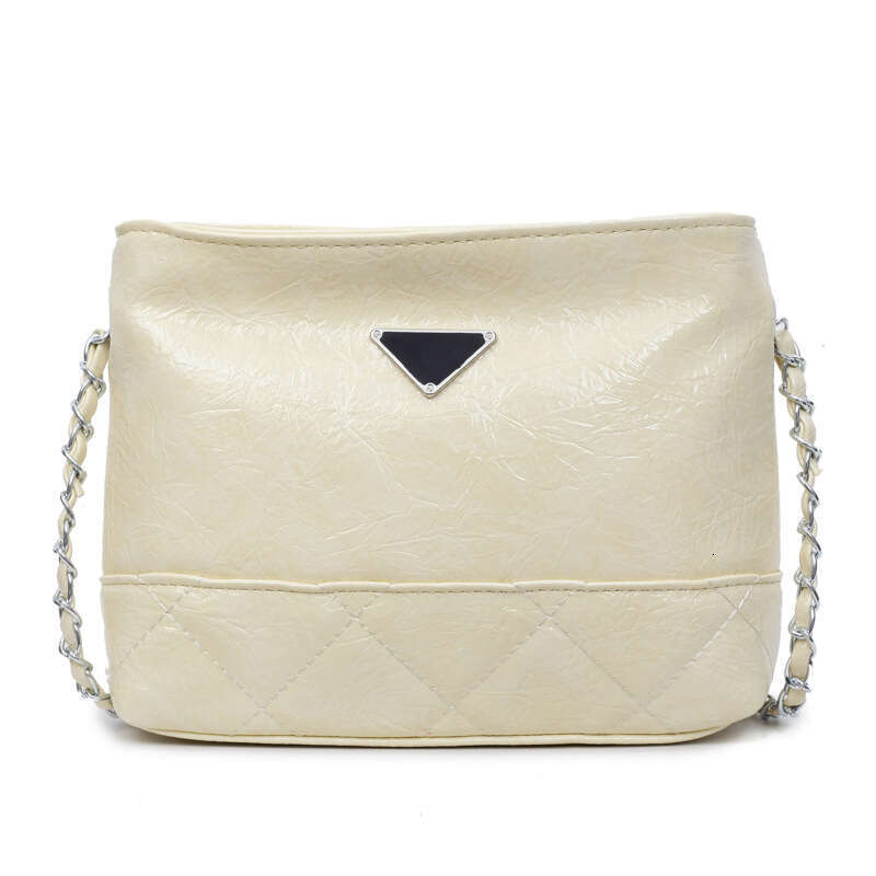 Designer Women Chain Casual Simple Versatile Hobo Handbag 2025 New Fashion Handheld Crossbody Single Shoulder Tote Bucket Bag