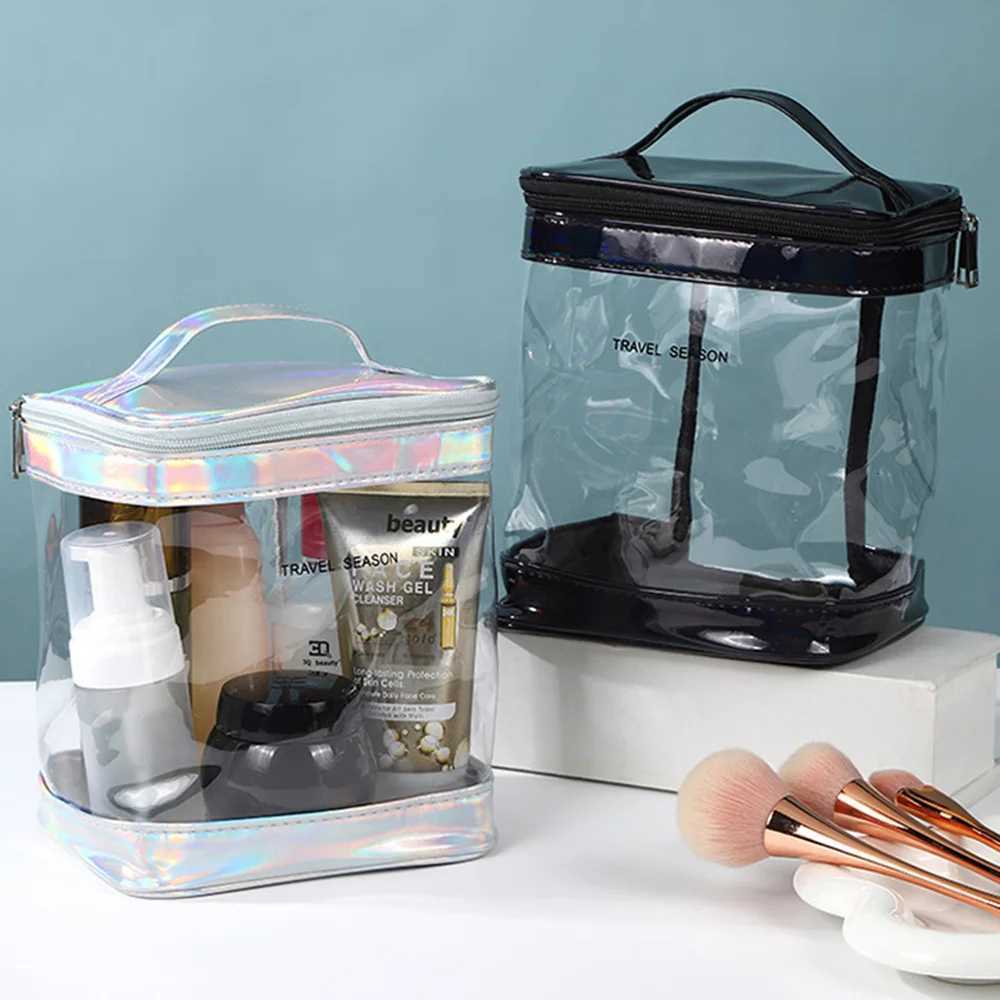 Premium Clear Makeup Bag Transparent Cosmetic Pouch For Travel Or Rday Use Waterproof Beach Bag For Sunscreen Skincare Stora Y250808