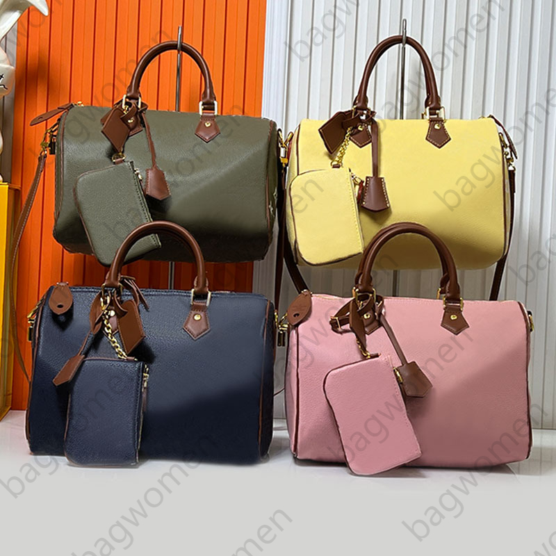 Pillow Bag Speed30 Designer Bag Tote Bag Handbag Crossbody Bag Cowhide Genuine Leather Zipper Open With Small Package Adjustable Straps Luxury Bag Sac Luxe Femme