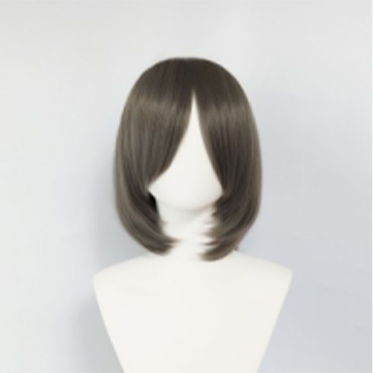 Fashionable Dark Brown Cosplay Wig Featuring Realistic Strands & Stylish Air Styled Fringe
