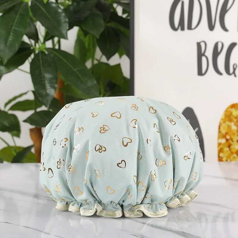 Shower Caps Waterproof Bathing Cap for Women Donut for Hair Bonnet Shower Swimming Cap Shower Set Z250808