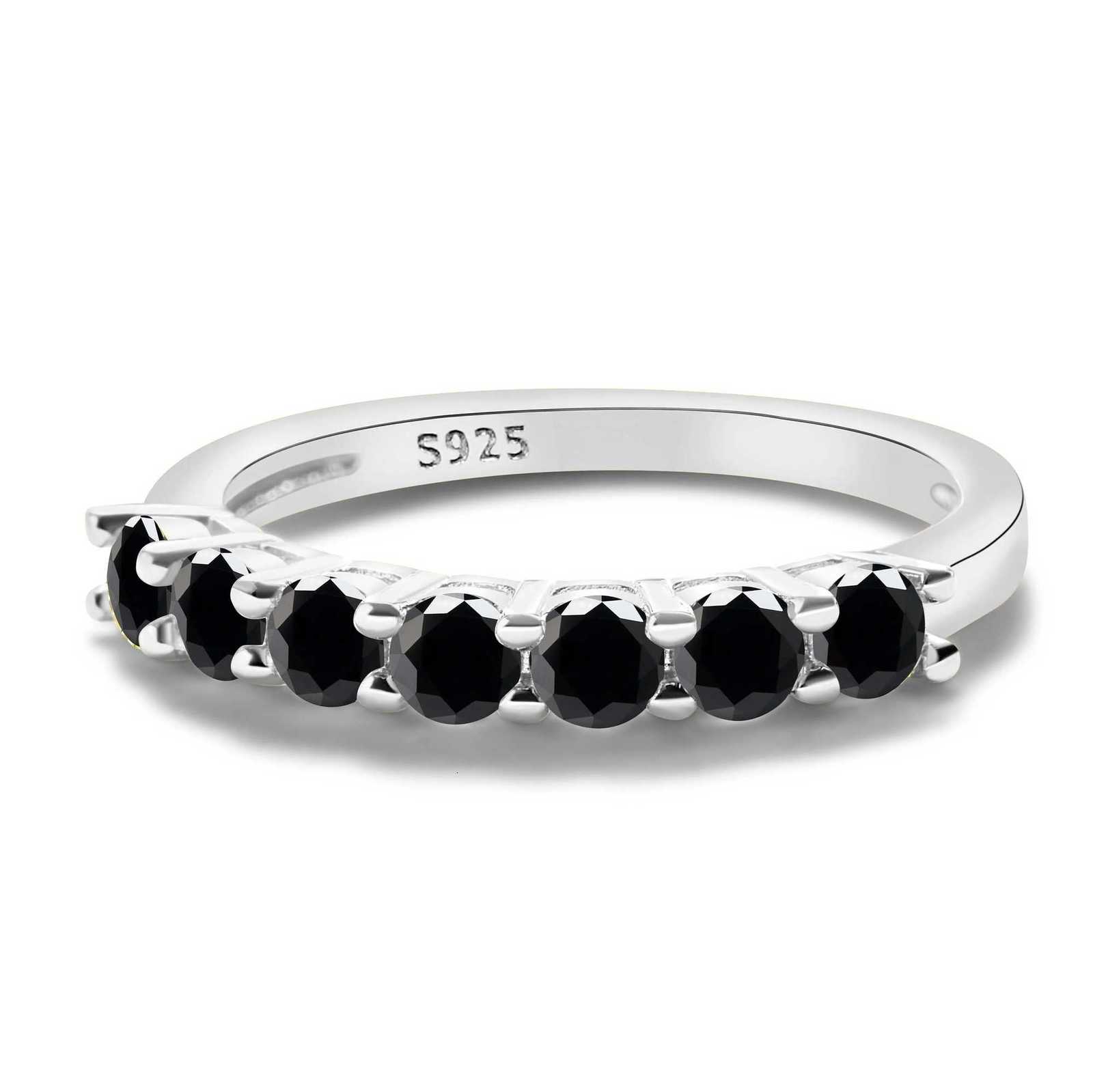 3mmx7PCS Round Moissanite Ring 18K White Gold Plated 925 Sterling Silver Fine Jewelry Wedding Engagement Rings for Women Men Y250808