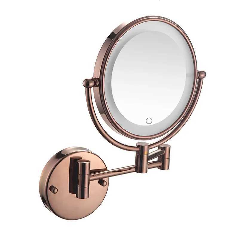 Decorative Mirrors Bathroom 8-inch Folding Rotating Telescopic Makeup Mirror Wall Hanging Double-sided Magnifying Beauty Mirrors Z250807