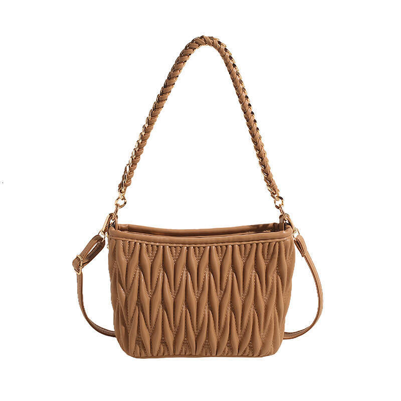 Designer Bucket for Women 2025 New Korean Trendy Fashion Pleated Cloud bags High-Quality Texture Single Shoulder Luxury Crossbody Bag