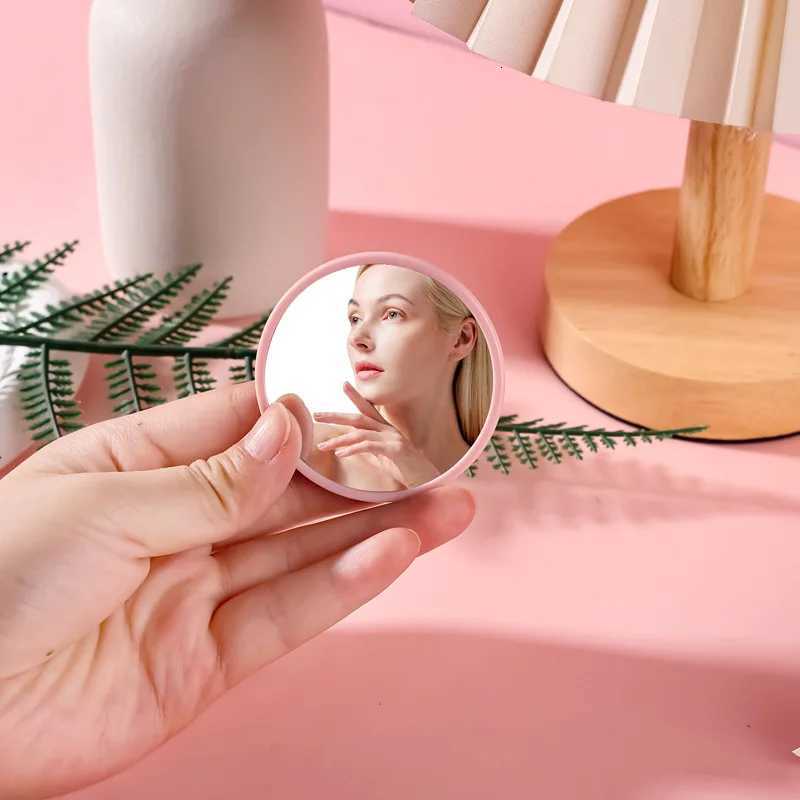 1pc Round Makeup Mirror Portable Silicone Mirror Student Dormitory Desktop Small Gift Mini Handheld Pocket Mirror Home Decor Z250807