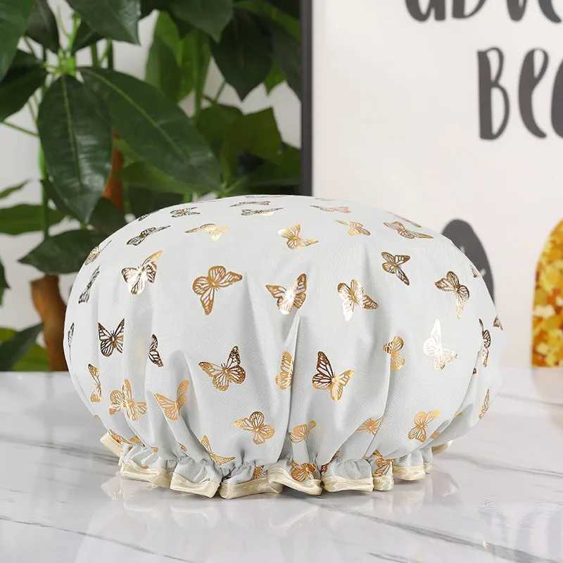 Shower Caps Waterproof Bathing Cap for Women Donut for Hair Bonnet Shower Swimming Cap Shower Set Z250808