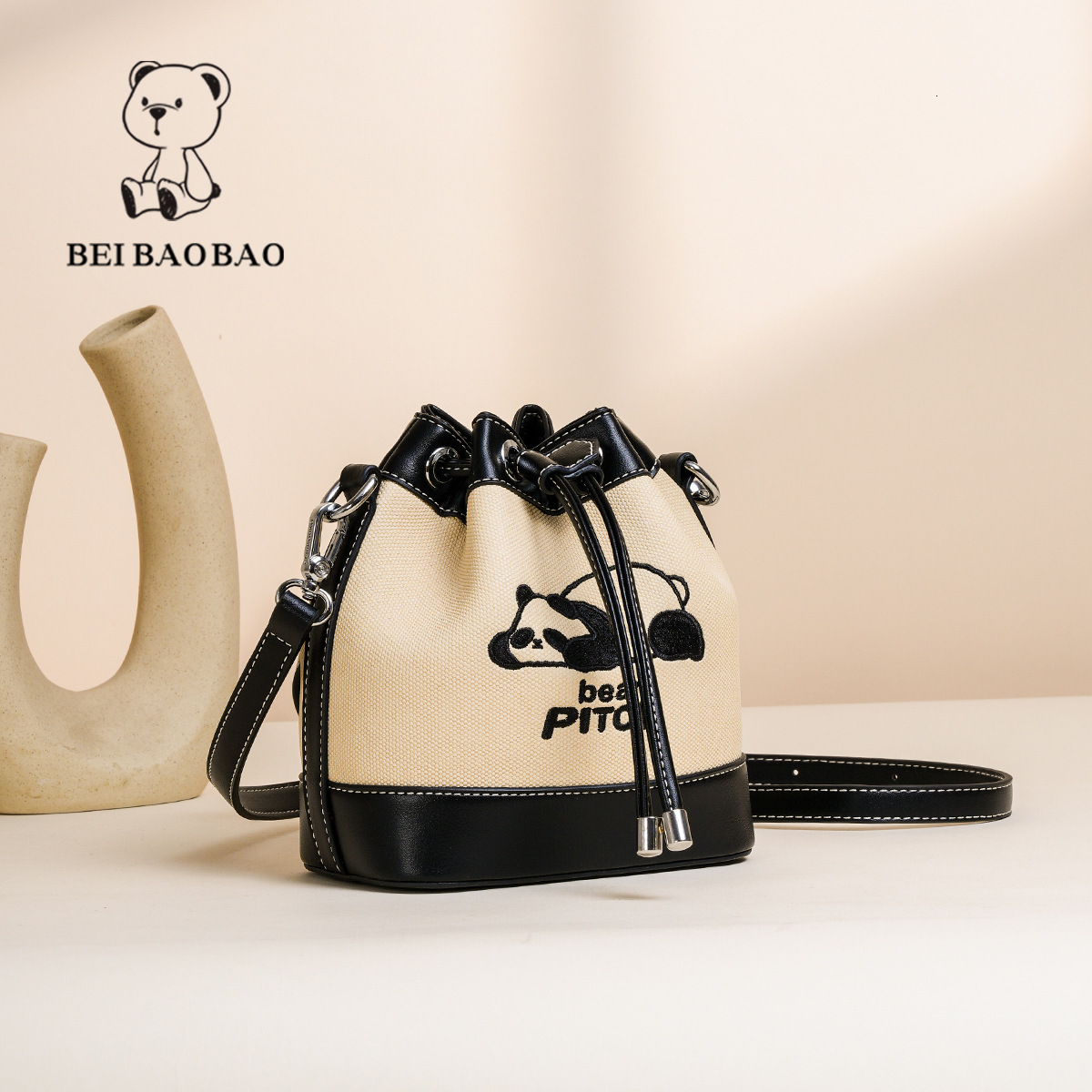 Bucket for Women, Solid Color Simple Style Handbag, Color-Block Design, Single Shoulder Crossbody Bag ddmymoon