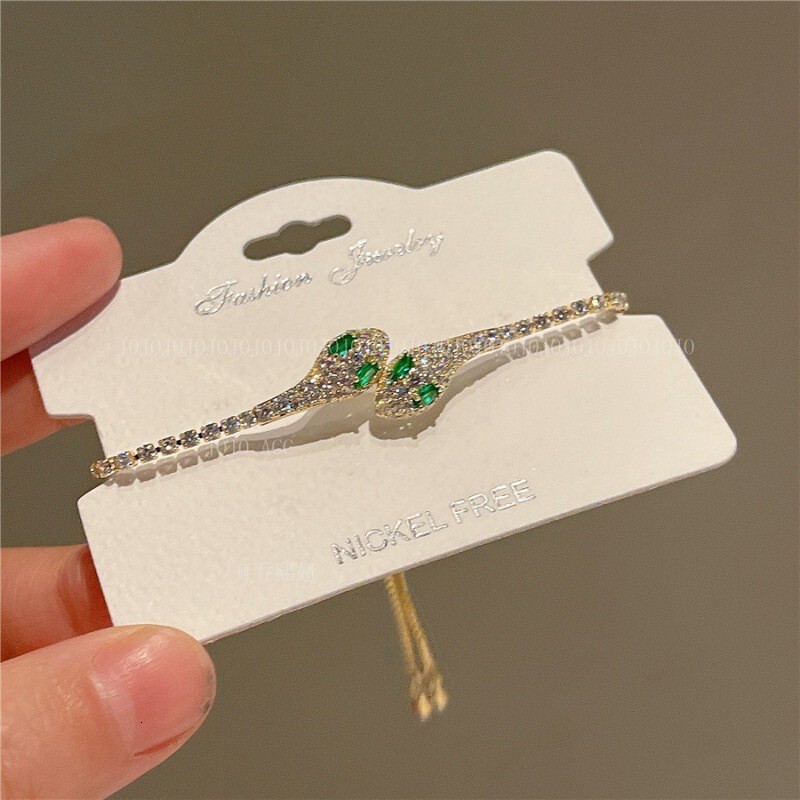 Plated Zircon Bracelet for Women, Internet Celebrity Style, Niche Hand Ring, Light , High-end Feel, Elegant Jewelry - view 7