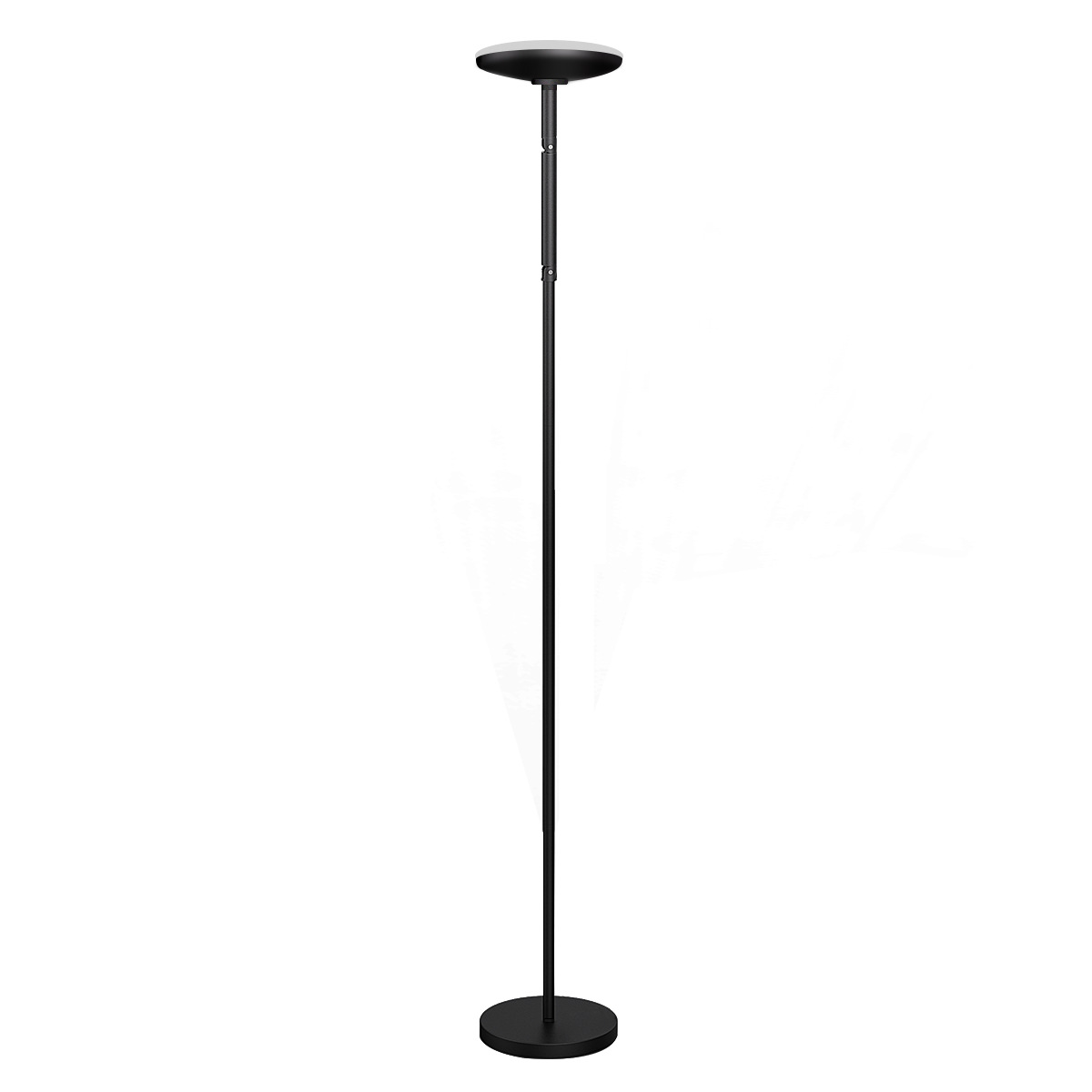 Versatile Adjustable Standing Light Fixture - Ambient Dimmable Bulb Illumination Can connect to Bluetooth - HCP067