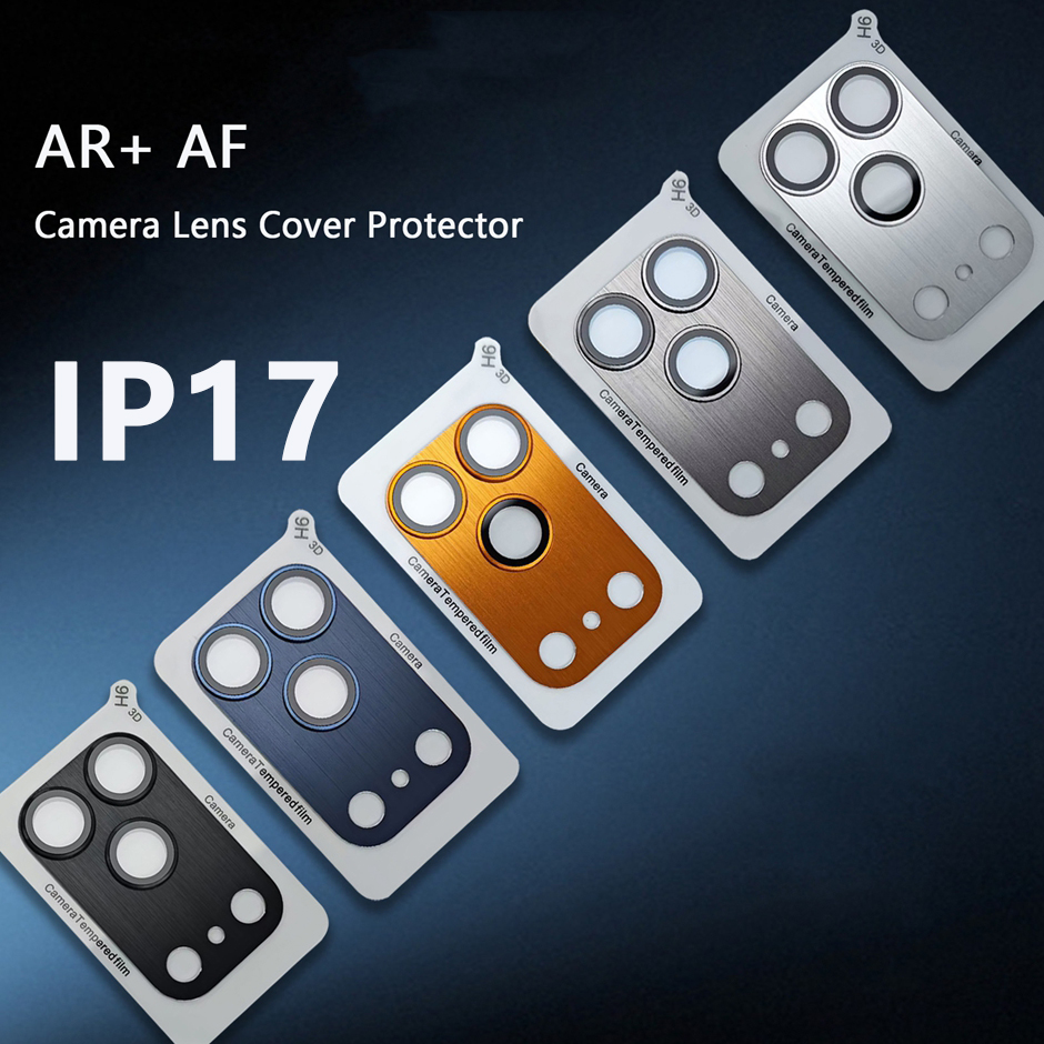 For iPhone 17 pro max Camera Lens Cover Tempered Glass protector brushed armor tempered glass all-in-one AR AF HD Clear Lens Coverage Protection
