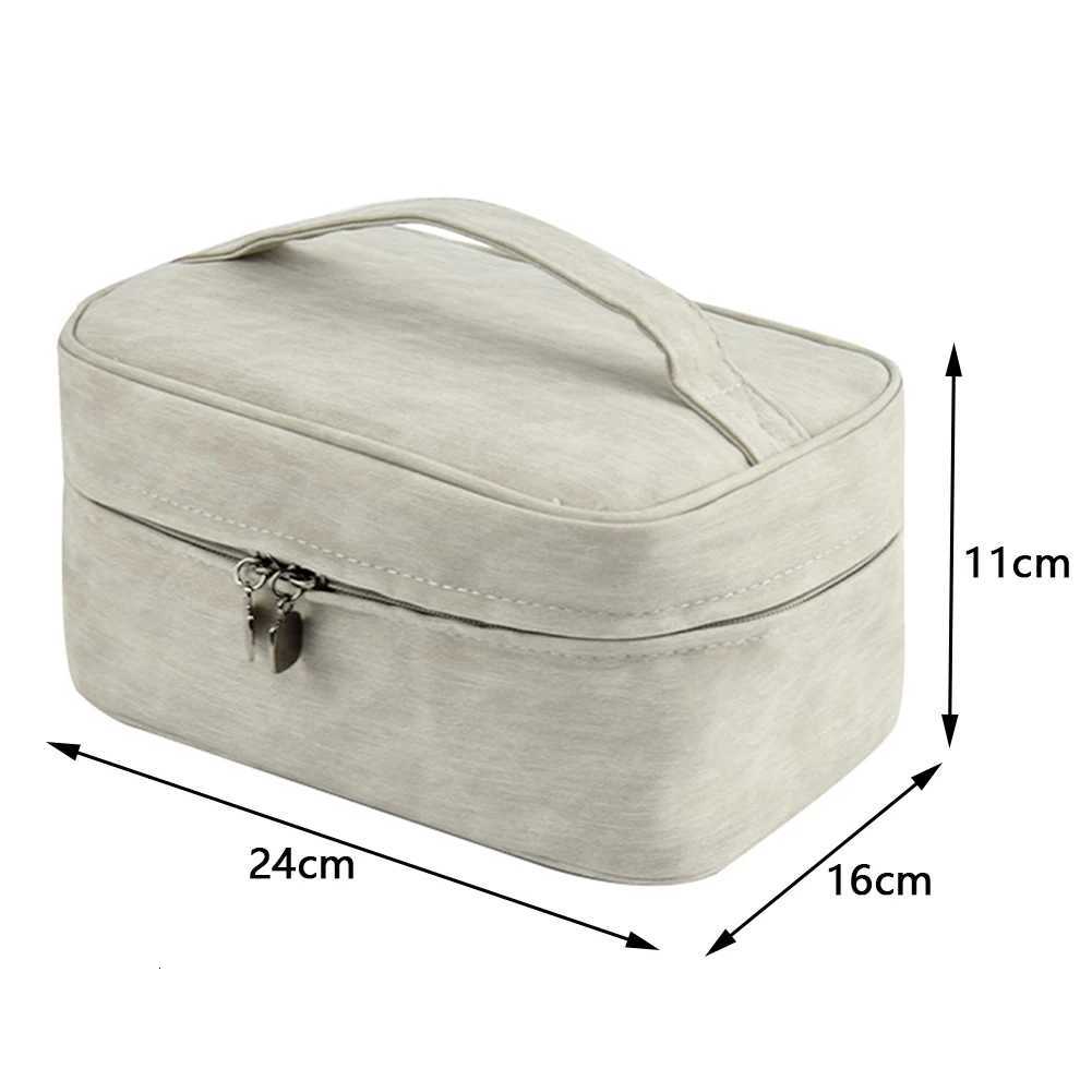 Travel Makeup Bag Portable Waterproof Large Capacity Makeup Storage Pouch Dustproof Cosmetic Bags Y250808