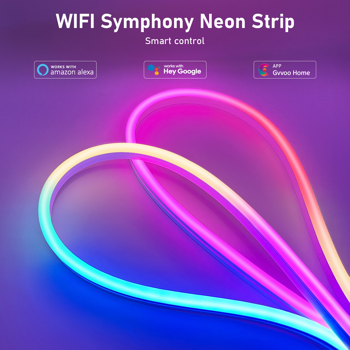 hot smart bluetooth led strip flexible silicone waterproof ip65 color sync music for bedroom tv back outdoor party custom size HCP068