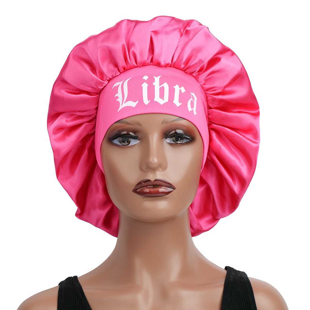 Constellation-Print Satin Sleep Bonnet Headband-Wide-Band Soft Wrap for Daily Use Makeup Skincare | Adjustable Hair Protector Z250808
