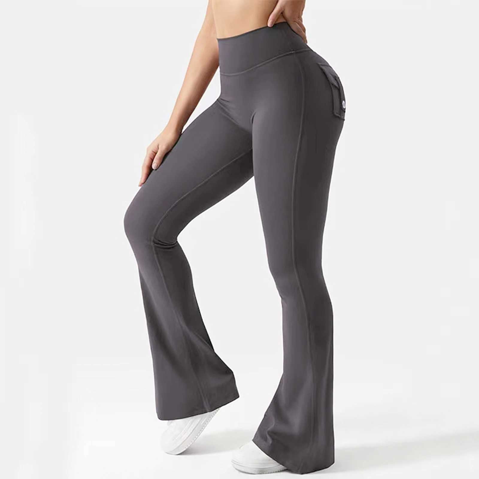 100% Cotton Women Yoga Pants High Waist Sport Seamless Leggings Scrunch Butt Solid Color Push Up Slim Flare Pants Booty Leggings XJ250808
