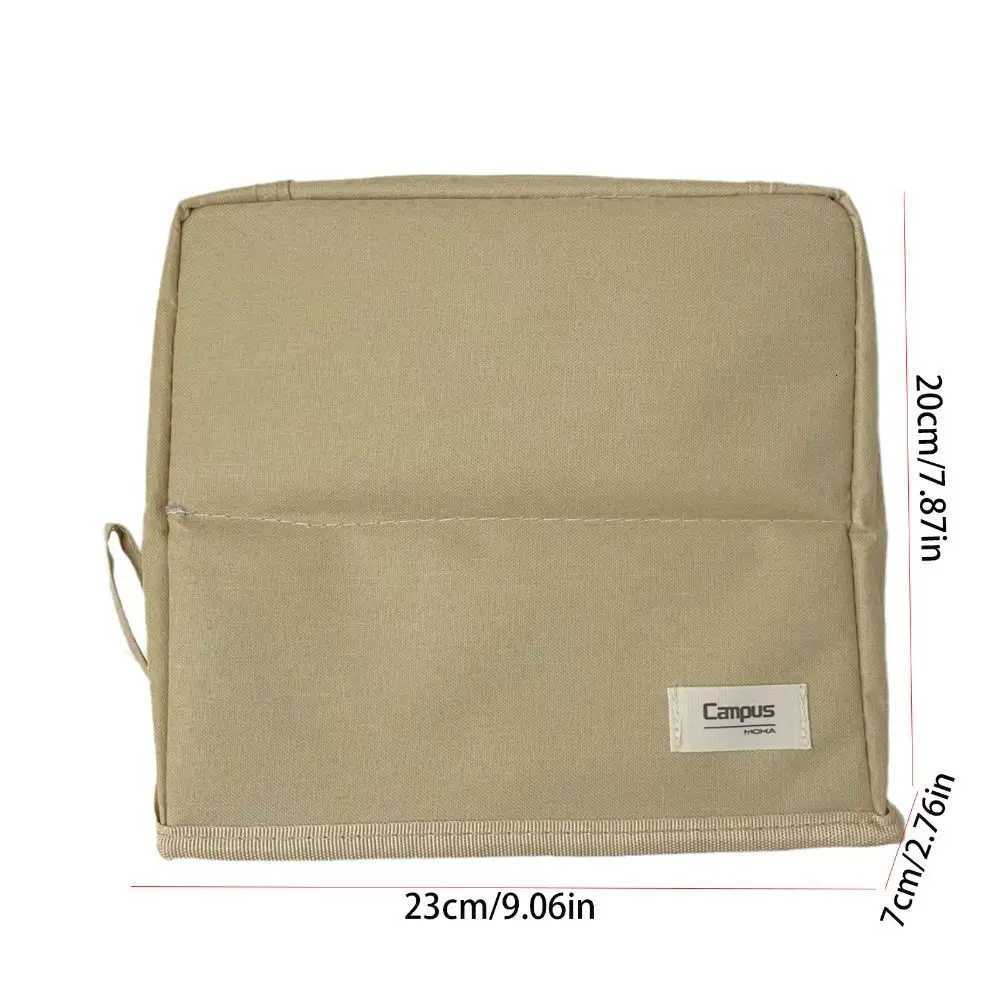 Pen Bag Vertical Makeup Bag Pencil Case Partitioned Skincare Storage Bag Waterproof Large Capacity Stationery Bag for Girls Y250808