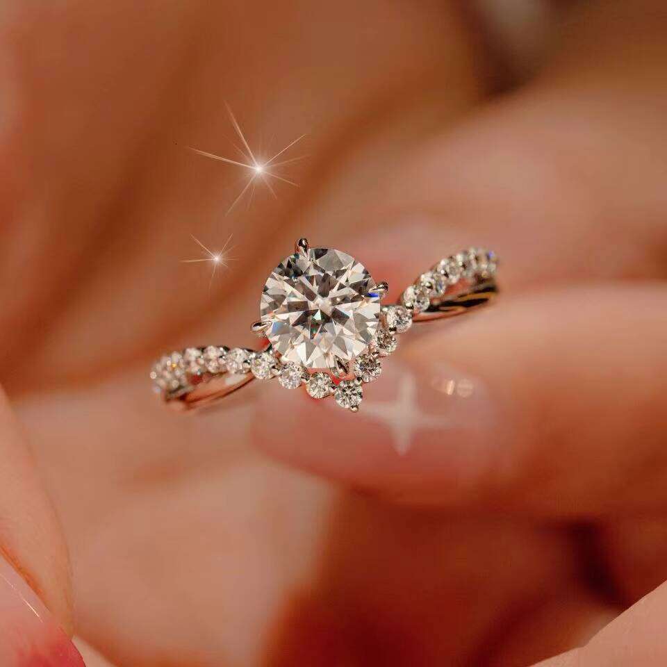 Wholesale Jewelry Hot Seal Classic Wedding Woman Ring 10k/14k/ Gold Sterling Sier Custom Trendy Rings