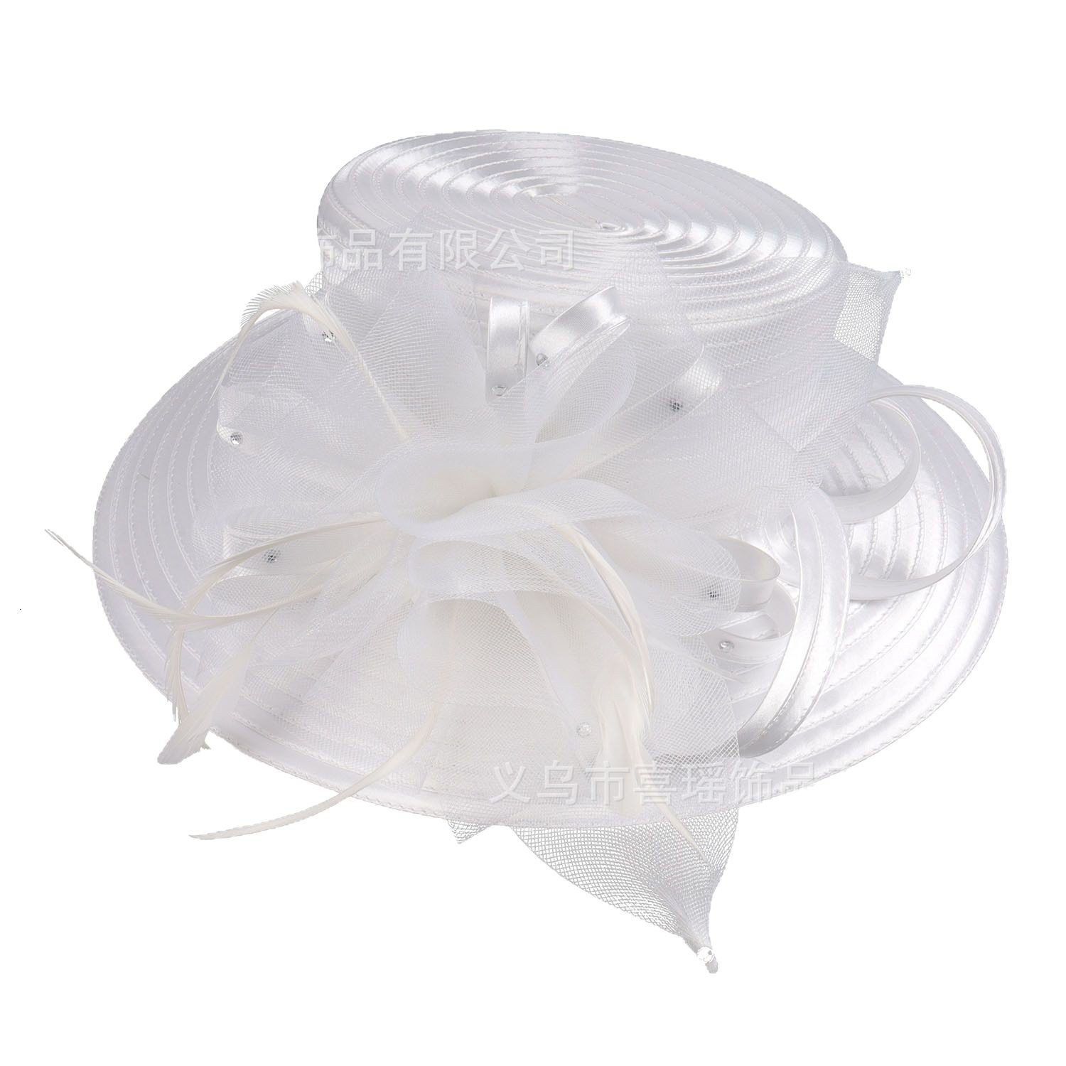 Fascinator Hats for Women Elegant Wedding and British Lady Deby Race Top Church Hats for Black Women S10-4266 250402