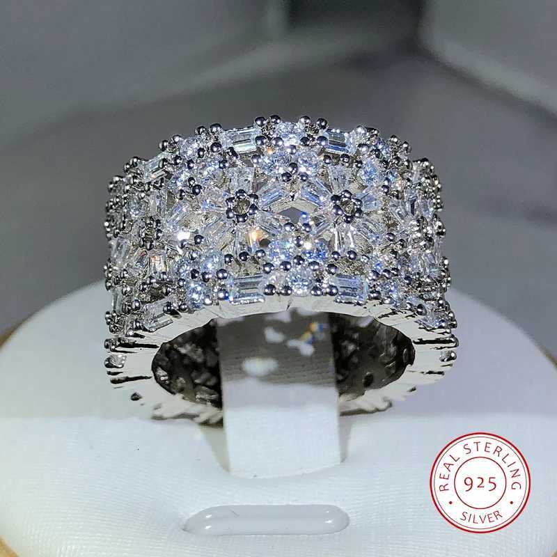 Elegant Female 925 Sterling Silver Big Water Drop Zircon Stone Ring Finger Rings For Women Promise Love Valentines Day Gifts Y250808