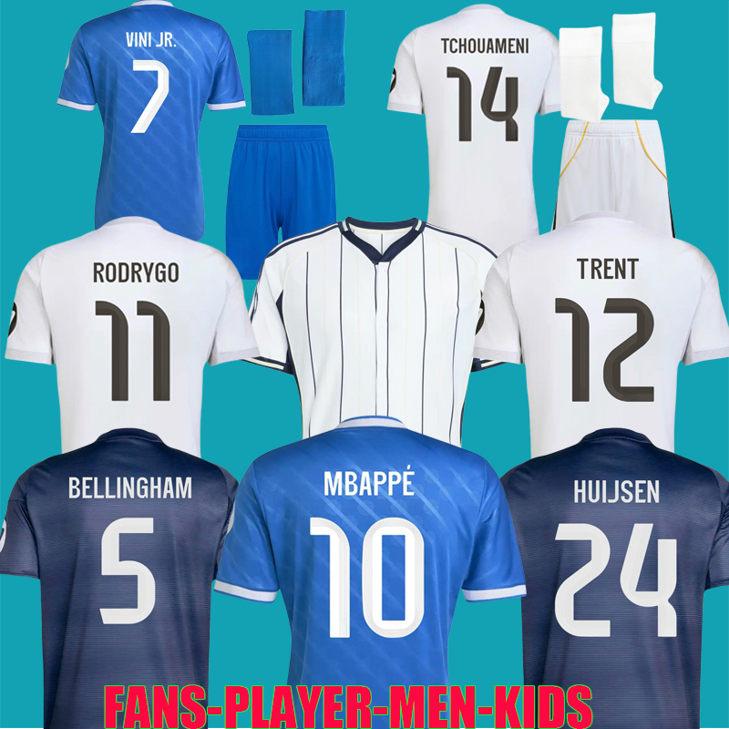 2025 2026 MBAPPE BELLINGHAM MODRIC VINI JR football shirt soccer jerseys Real MARCELO ALABA RODRYGO VALVERDE RUDIGER mAdrIds24 25 26 men kids kit tops Camiseta