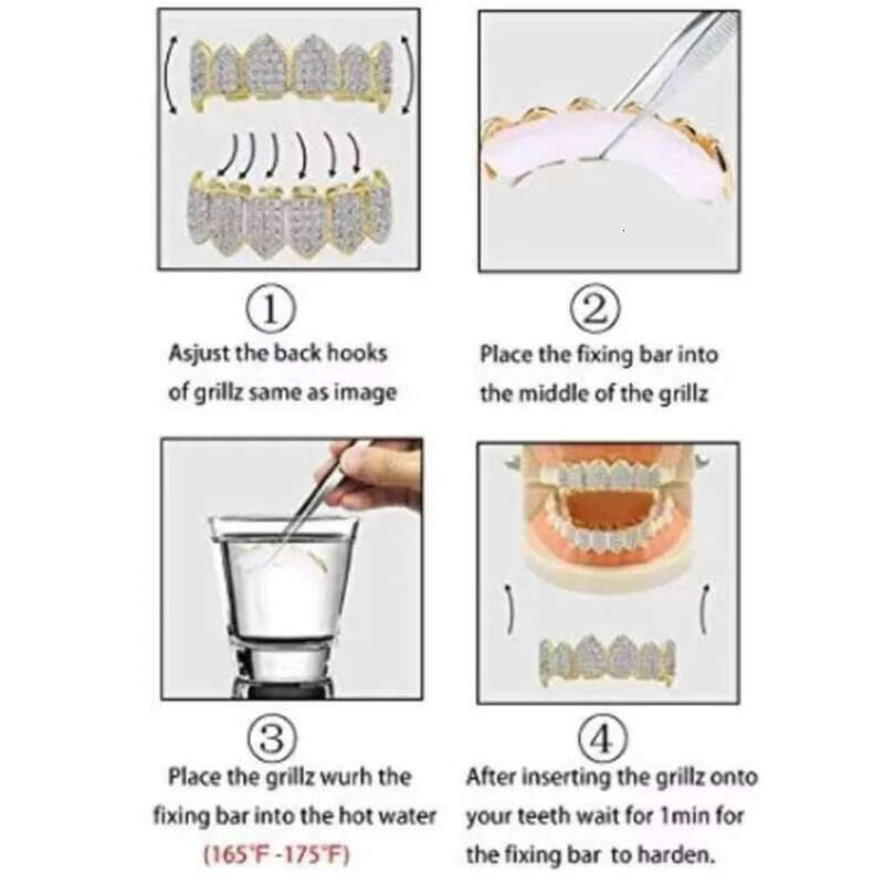 Redleaf Jewelry Custom Teeth Grillz Top 6 Bottom Fully Iced Out Sterling Sier Dia Moissanite Grill