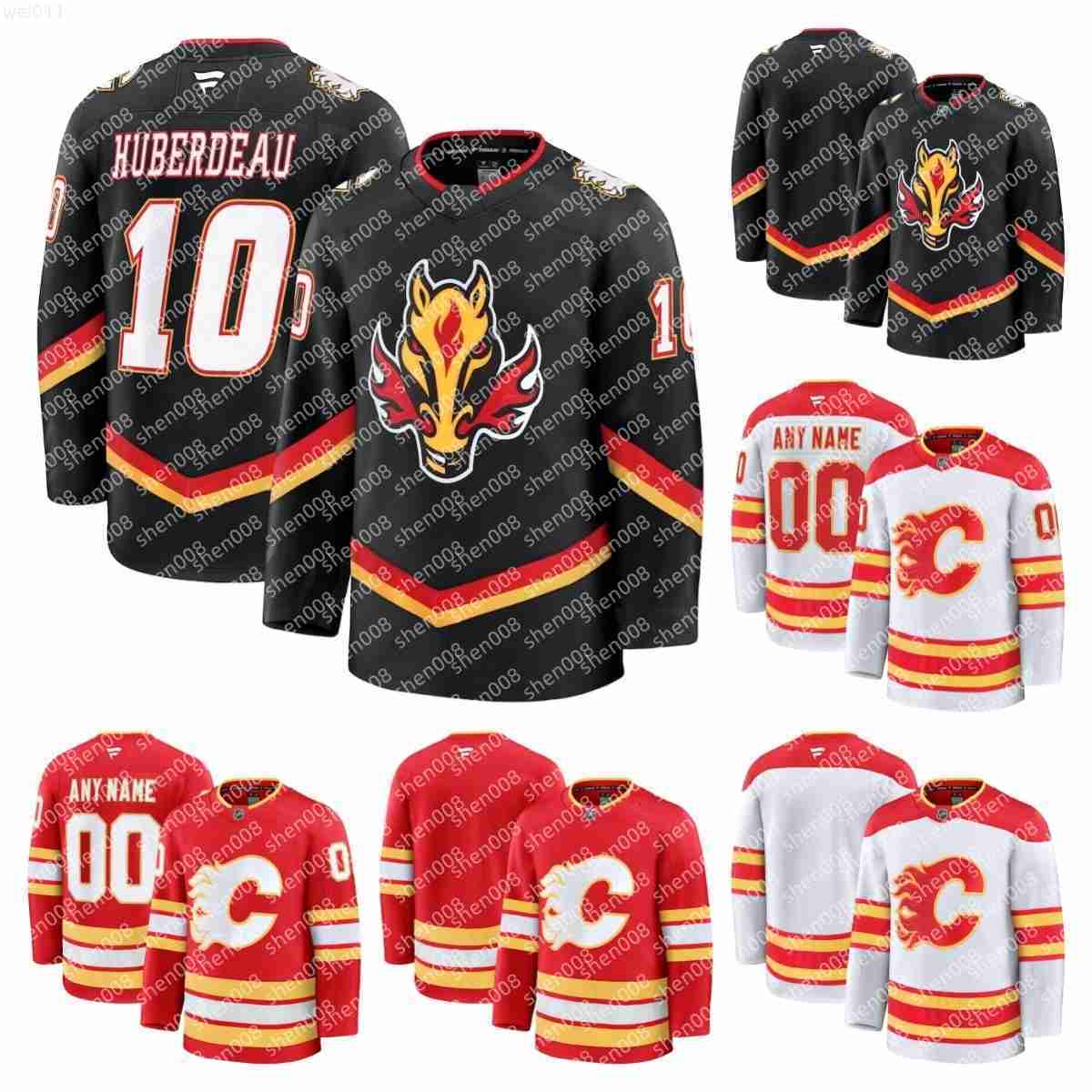 Calgary Flame Jersey Hockey Rasmus Andersson Martin Pospisil Kevin Bahl Daniil Miromanov Ryan Lomberg Jake Bean Anthony Mantha Nazem Kadri Jonathan Huberdeau