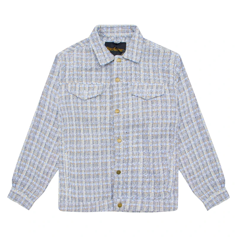 Drew House Knitting embroidery Men's Clothing high-end autumn and winter designer American retro print loose denim jacket