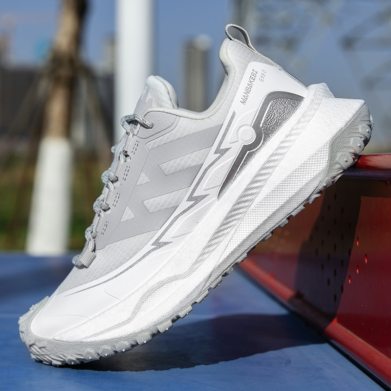 Men's trail running 2025 new autumn breathable sports shoes men's shockproof anti-skid mountaineering hiking leisure