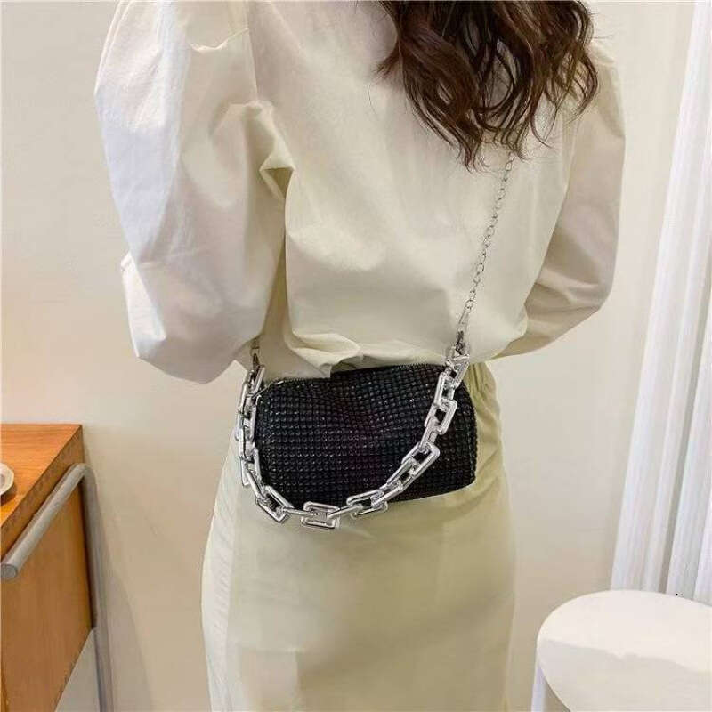 Dawang 2025 New Designer bags Full Rhinestone Underarm Bag Versatile Single Shoulder Crossbody Women's Handbag
