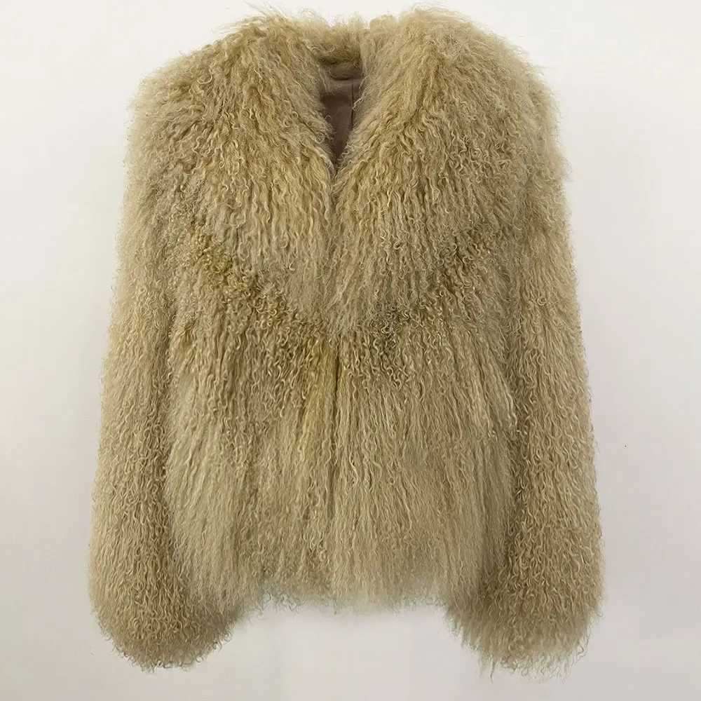 01 Fashion Real Fur Outerwear Fe Natural Mongolia Sheep Fur Coat Women 2025 New Winter Thick Jacket Hair Clothing Lady XJ250804