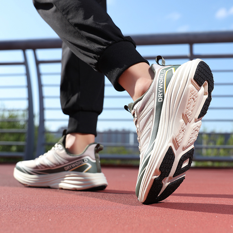 Men's running 2025 new autumn breathable sports men's thick-soled lightweight shock-absorbing leisure travel shoes