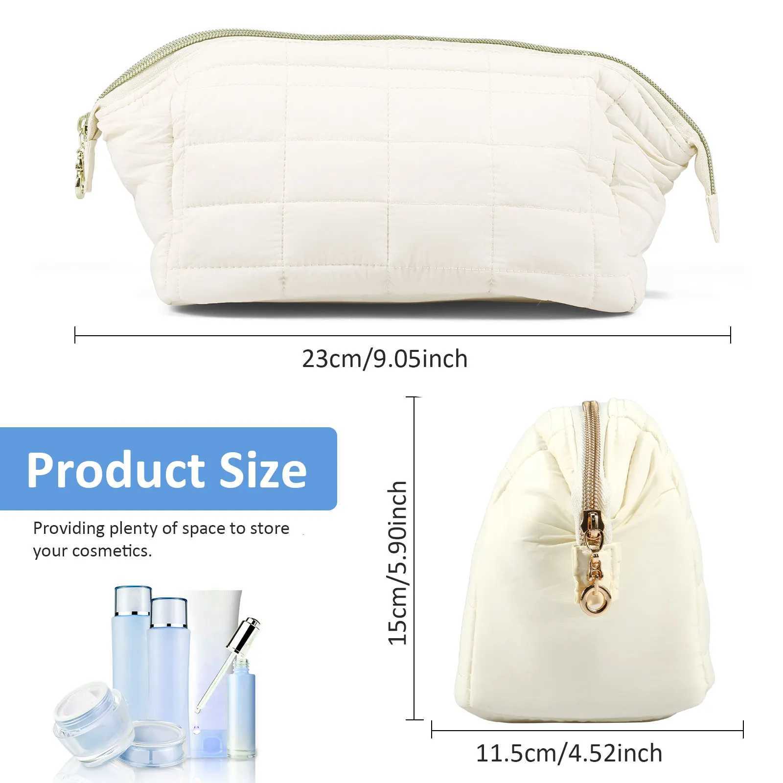Makeup Bags Large Capacity Travel Cosmetic Bag Lightweight Toiletry Travel Bag with 3 Inner Pockets Multi-purpose Makeup Pouch Y250808