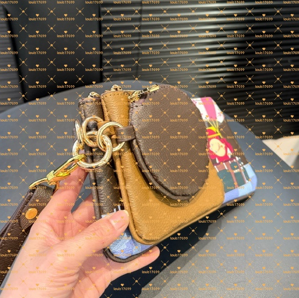 high-quality Designers leather small Wallet woman Coin Purse Luxurys Fashion zip Trio Pouch Clutch Bags colors Circle zip wristlet key case wallets with box