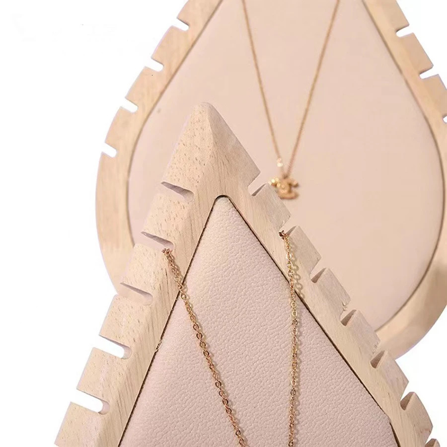 1pc heartshaped log jewelry necklace display rack suitable for and storage 250804