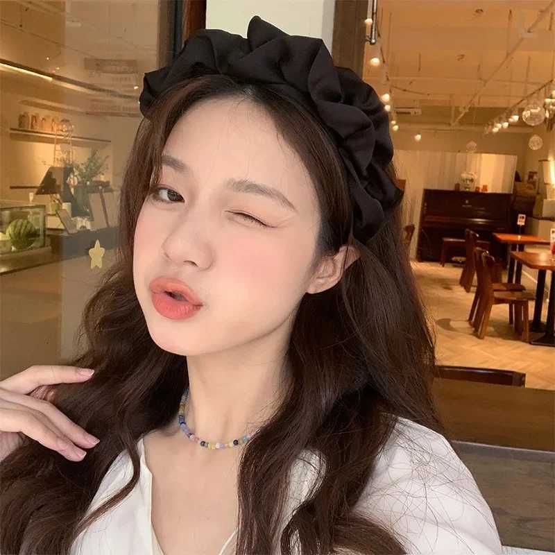 Solid Color Satin Hair Bands for Women Hair Bands dr band Girls Hair Hoop Fem Hair Accessories Heaear Y250808