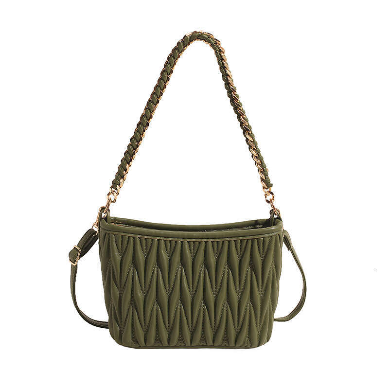 Designer Bucket for Women 2025 New Korean Trendy Fashion Pleated Cloud bags High-Quality Texture Single Shoulder Luxury Crossbody Bag