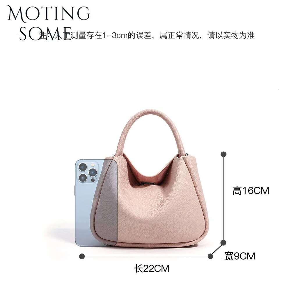 Motingsome 2025 Spring New Bag Cowhide 100% Handbag Women Minimalist Shoulder Bucket Commuter Underarm Messenger Tote 20250805