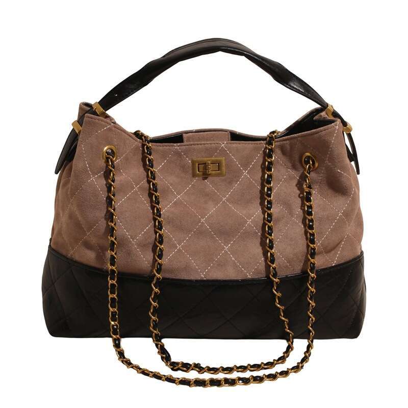 Color Block bags Single Shoulder Crossbody for Women, High-Quality Chain, Fashionable Luxury Commuter Designer Tote Bag Women, Chain, Women, Chain, Wo