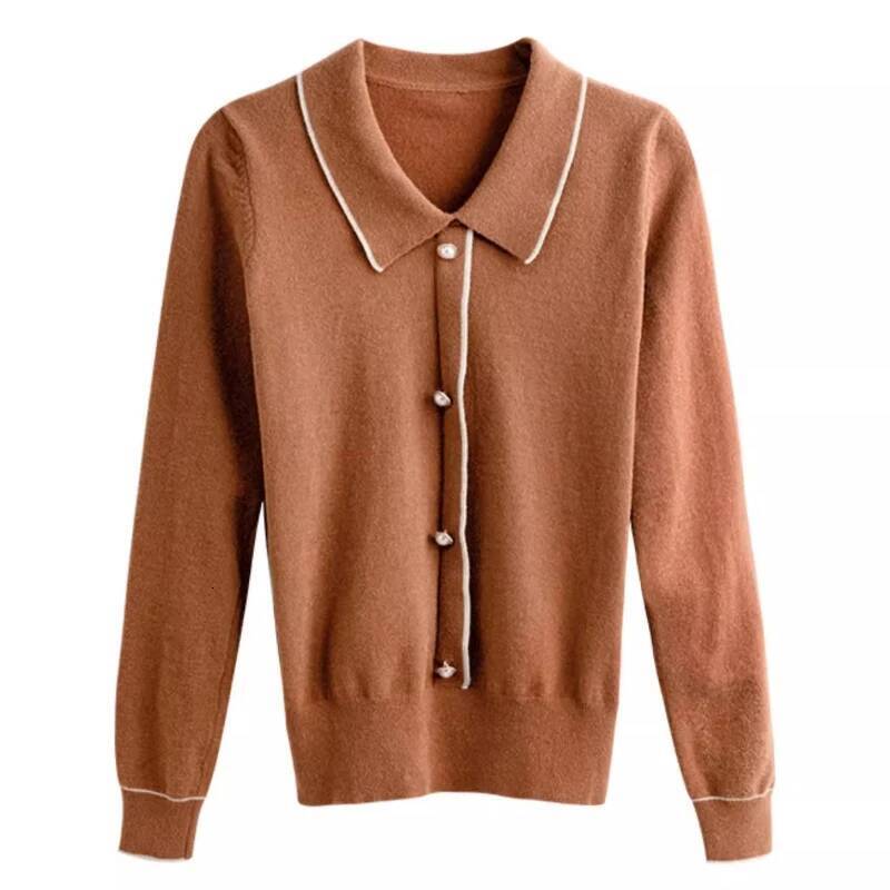 OLrain Women's Long Sleeve Sweaters 2025 New in Knitwears Ladies Jumper Pullover Knitted Top for Woman Winter Clothes O21QM36998 dongdumaoyi